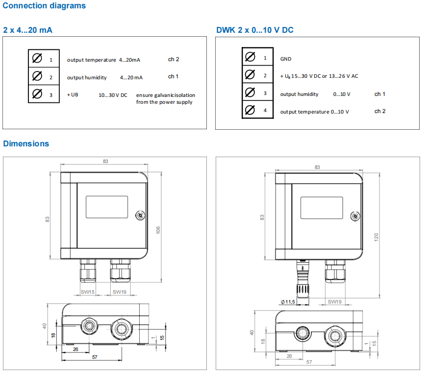 蓋加美Galltec+mela D系列DZK型 溫濕度變送器 帶有遠程探頭批發